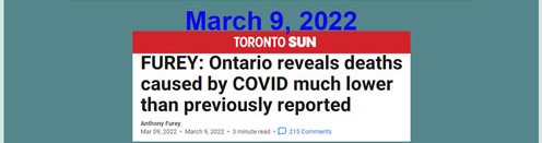 Ontario Lowers Covid Death Count