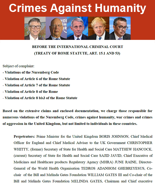 Fauci, Gates, Schwab and Others Charged with Crimes Against Humanity in International Court - RIO TIMES, Dec 19, 2021