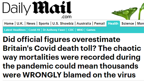 Covid Death Stats Were Exagerated