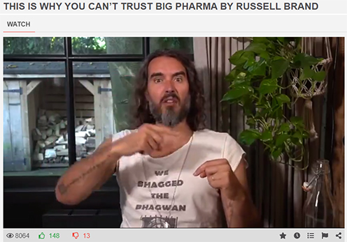 Russel Brand - Why You Can't Trust Big Pharma