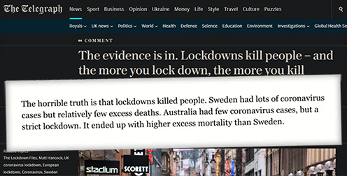Telegraph: Lockdowns Kill