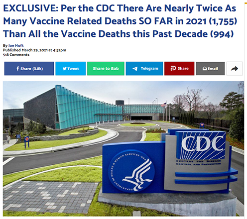 CDC: More Vaccine Deaths in 2021 than Previous Decade